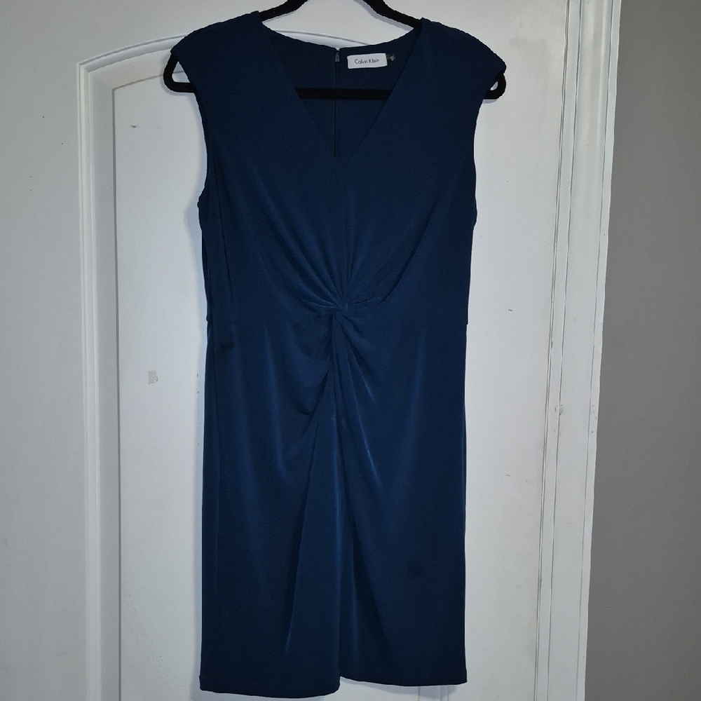 Calvin Klein Navy Midi Dress